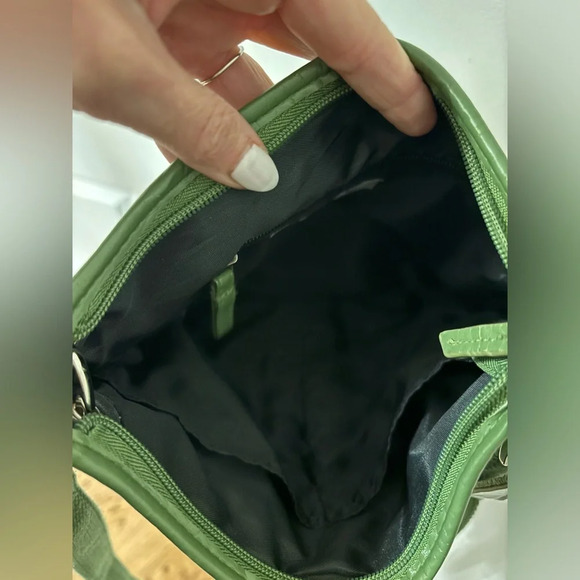 Vintage Alfred Sung Green Crossbody Purse - Picture 7 of 8